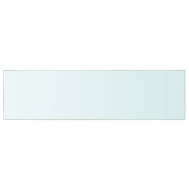 The Living Store Glazen schap - 90 x 25 cm - Transparant - 8 mm dikte