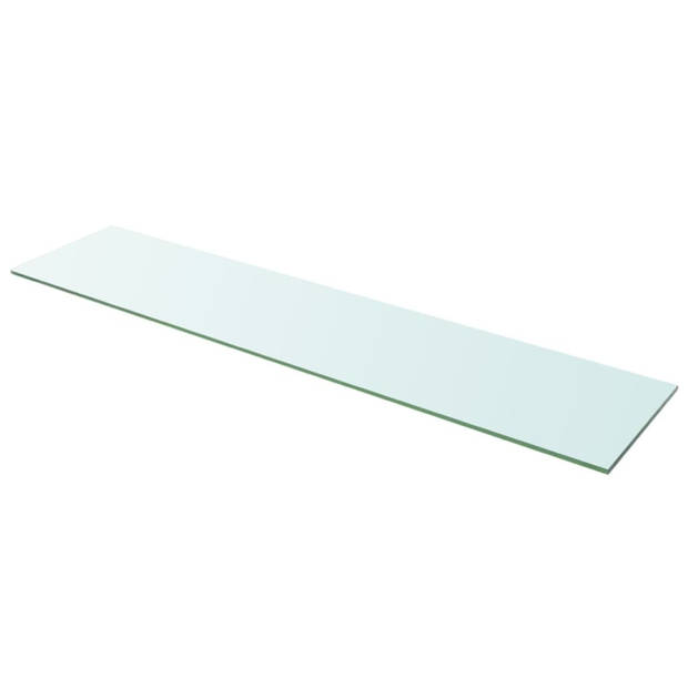 vidaXL Wandschap transparant 110x25 cm glas