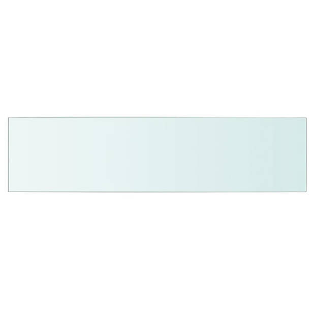 The Living Store Glazen Schap - 60 x 15 cm - 8 mm Dikte - Transparant