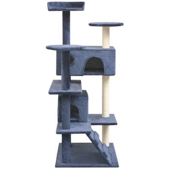 The Living Store Kattenboom - Massief frame - Zacht pluche - Sisal krabpalen - Speelcentrum - 67x67x125 cm