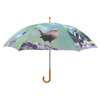 Esschert Design paraplu Vogels automatisch 120 cm polyester