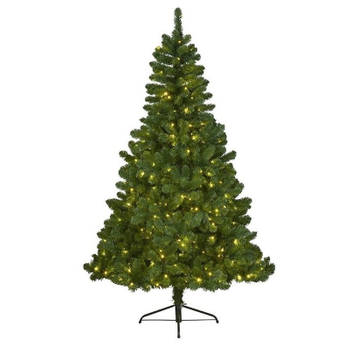 Kunst kerstboom Imperial Pine met verlichting 120 cm - Kunstkerstboom