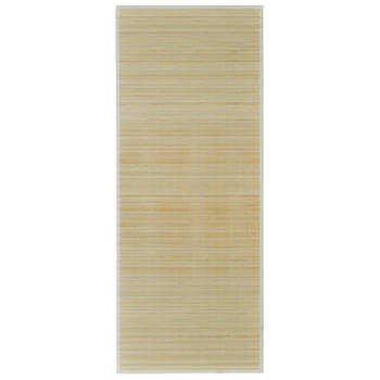 vidaXL Tapijt rechthoekig 120x180 cm bamboe naturel