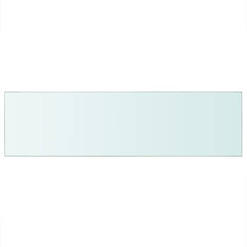 The Living Store Glazen schap - 90 x 25 cm - Transparant - 8 mm dikte
