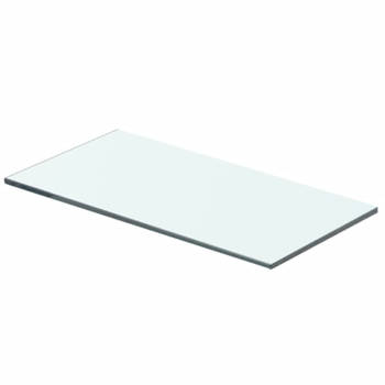 vidaXL Wandschap transparant 40x15 cm glas