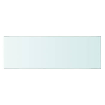 The Living Store Glazen Wandplank - 60 x 20 cm - Transparant - 8 mm Dikte