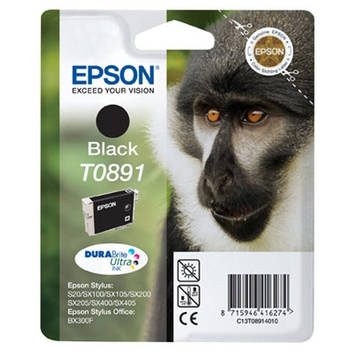 Epson cartridge T0891 BK (zwart)
