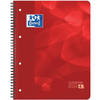 Oxford projectbook, ft A4+, geruit 5 mm, 4 gaatsperforatie, 120 vel, rood