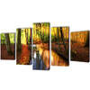 vidaXL Wandprintset bos 200 x 100 cm