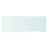 The Living Store Glazen Wandplank - 60 x 20 cm - Transparant - 8 mm Dikte