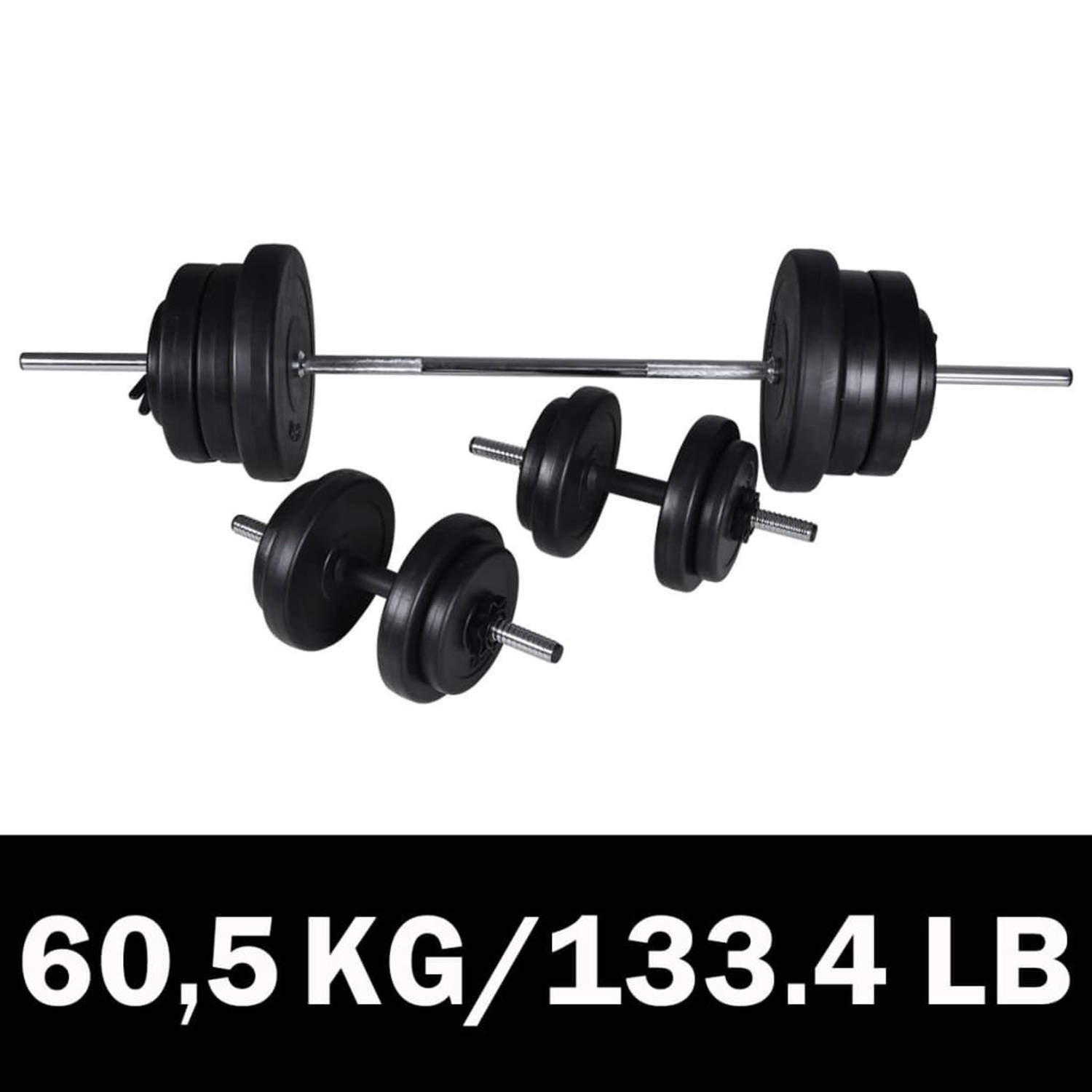 Barbell-Dumbbell set 60,5kg