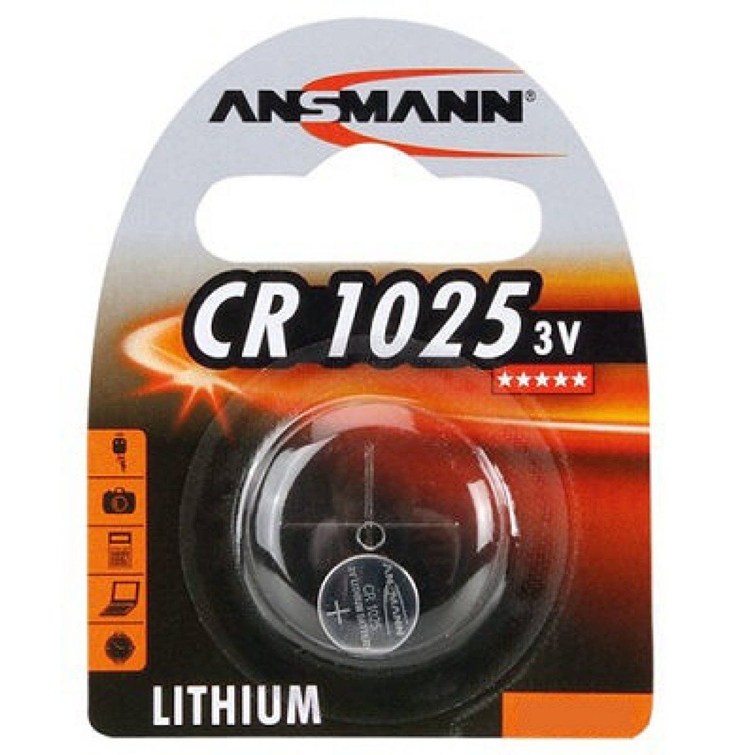 Sigma knoopcelbatterij CR1025 3V lithium per stuk