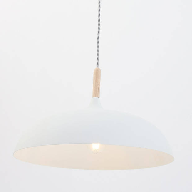 Lightning - scandinavische hanglamp wit 45cm - wit
