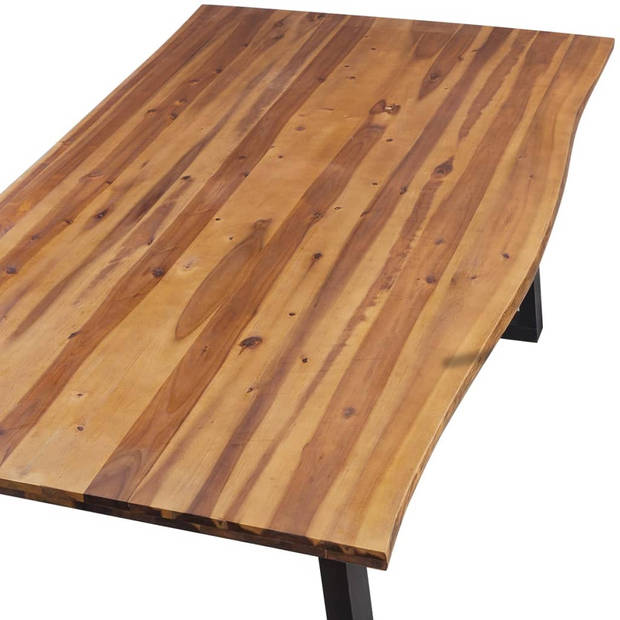 vidaXL Eettafel 200x90 cm massief acaciahout