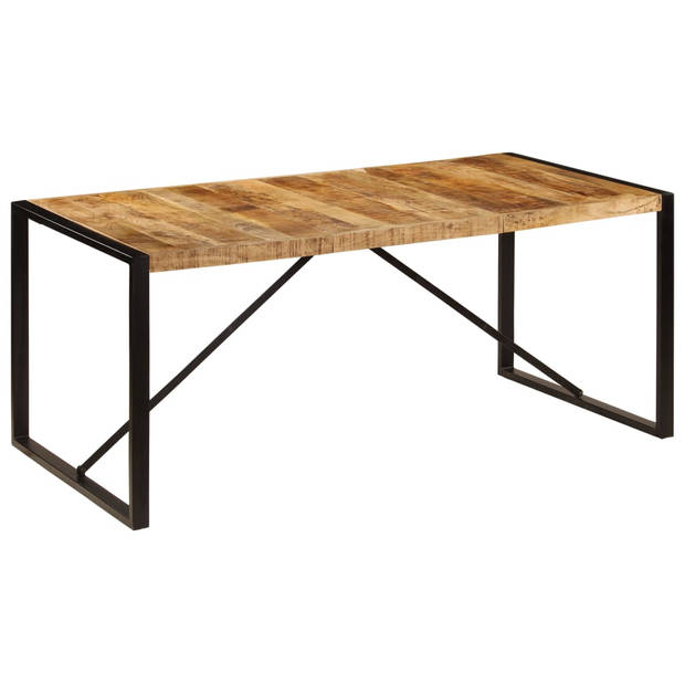 vidaXL Eettafel 180 cm massief ruw mangohout