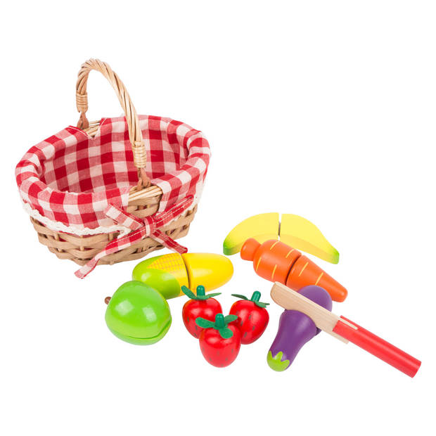 Small Foot picknickmand met eten 16 cm 10-delig