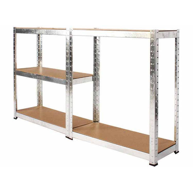 Profeco Heavy Duty Opbergrek 180x90 cm - Stellingkast / Stellingrek / Magazijnkast - 5 Planken x 175 kg - RVS