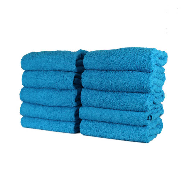 Hotel handdoek - set van 3 stuks - 50x100 cm - Turquoise
