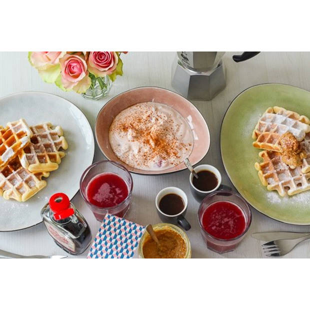 Cosy & Trendy Streetfood ontbijtbordjes - 15 x 11,5 cm - set van 10