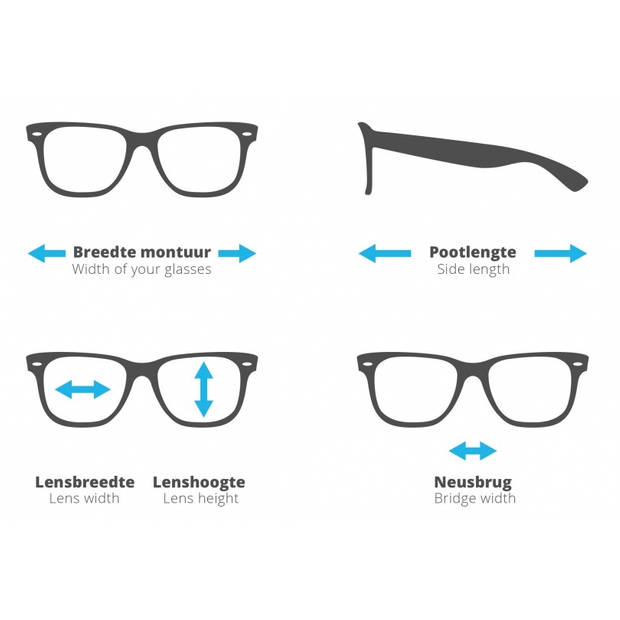 H2Optics leesbril panter semi-randloos bruin sterkte +2,50