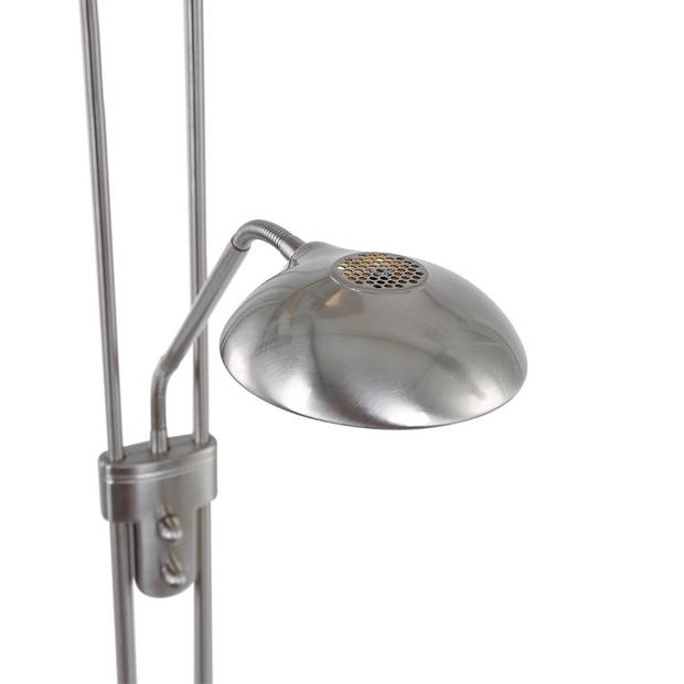 Mexlite Vloerlamp Biron H 180 cm DIM mat chroom