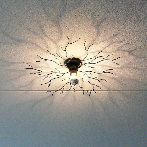I-Lumen Plafondlamp Bichero Ø 60 cm zwart