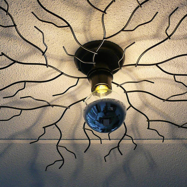 Ylumen Plafondlamp Bichero Ø 80 cm zwart