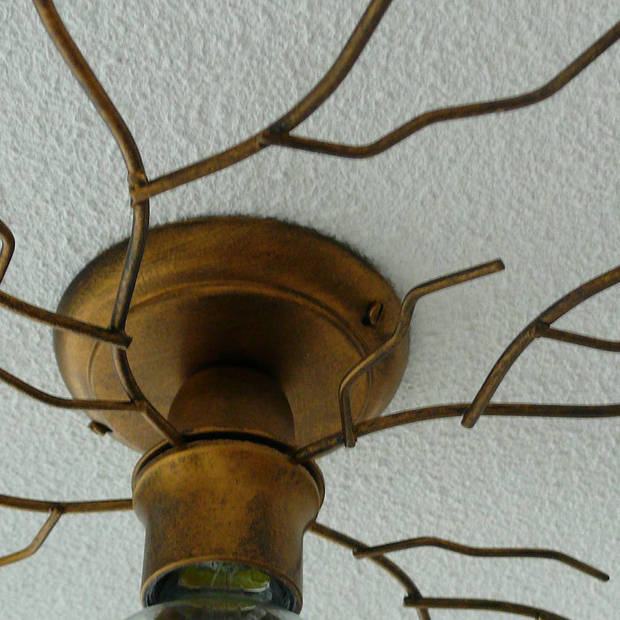 Ylumen Plafondlamp Bichero Ø 60 cm goud-bruin