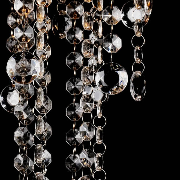 The Living Store Plafondlamp - Kristal Versieringen - 24.8 x 34.5 cm - Wit
