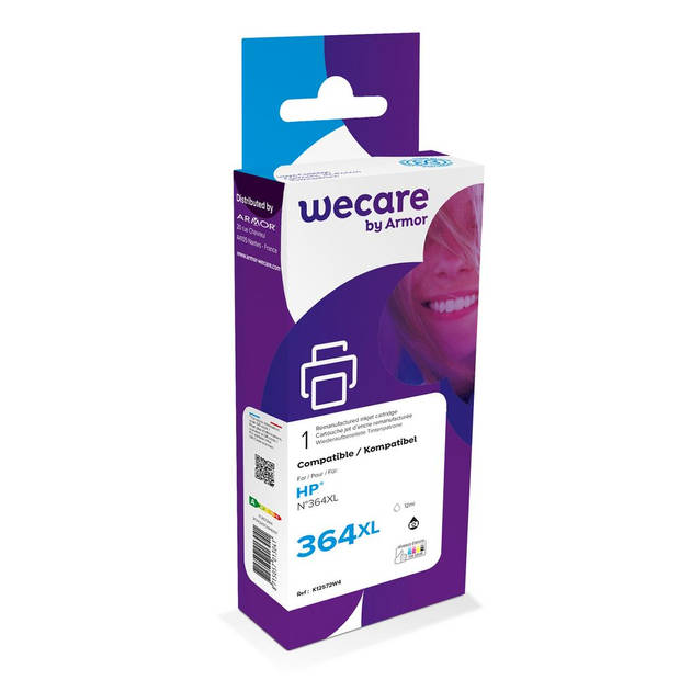 weCare Cartridge compatible met HP 364 XL Fotozwart