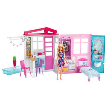 Barbie poppenhuis - inclusief een barbiepop