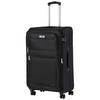 Travelz Softspinner TSA Grote Reiskoffer 77cm - Trolley 104+16 Ltr met expander - Zwart