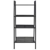 The Living Store Boekenrek - Compact ladderontwerp - 4 schappen - Staal - 62 x 35.5 x 148 cm