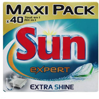Sun All In 1 Vaatwastabletten Expert Extra Shine - 40 stuks