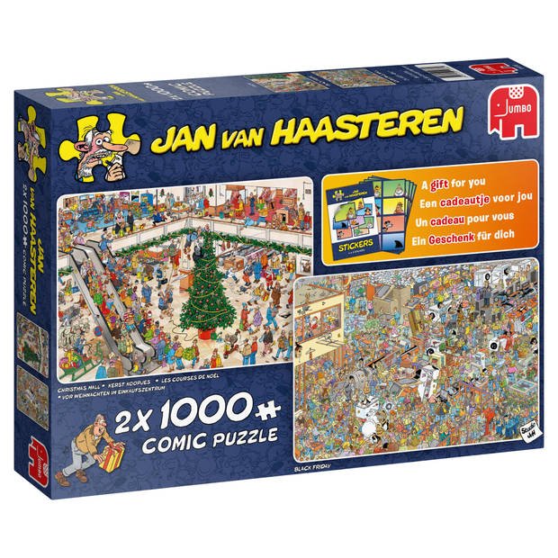 Jan van Haasteren puzzel holiday shopping - 2 x 1000 Stukjes