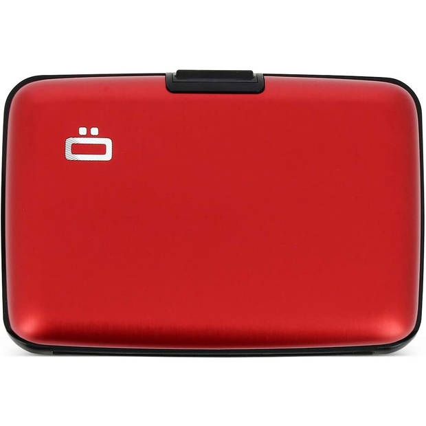 Ögon Designs pasjeshouder Rfid 9,8 x 5,6 cm aluminium rood