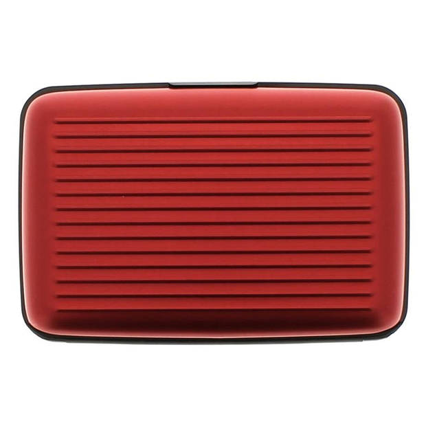 Ögon Designs pasjeshouder Rfid 9,8 x 5,6 cm aluminium rood