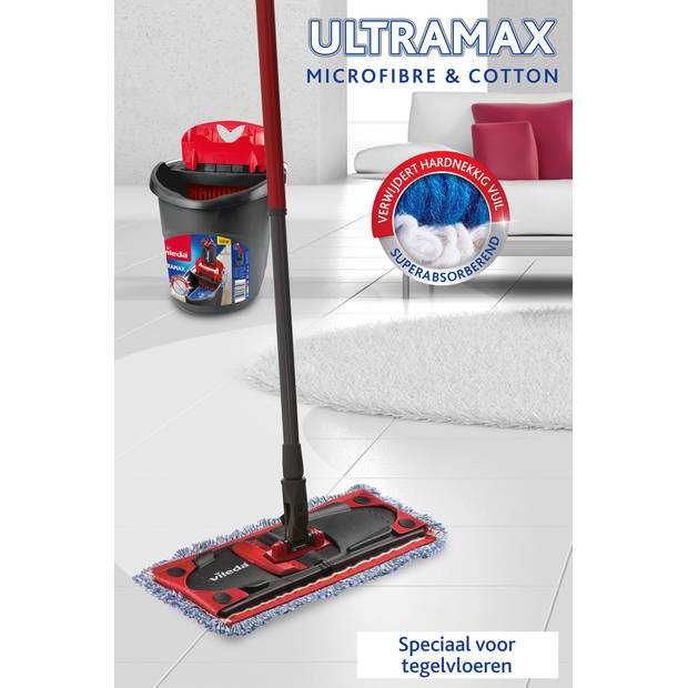 Vileda UltraMax Micro&Coton schoonmaakset - tegelvloeren