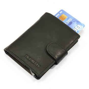 Figuretta Leren RFID Card Protector Creditcardhouder Zwart