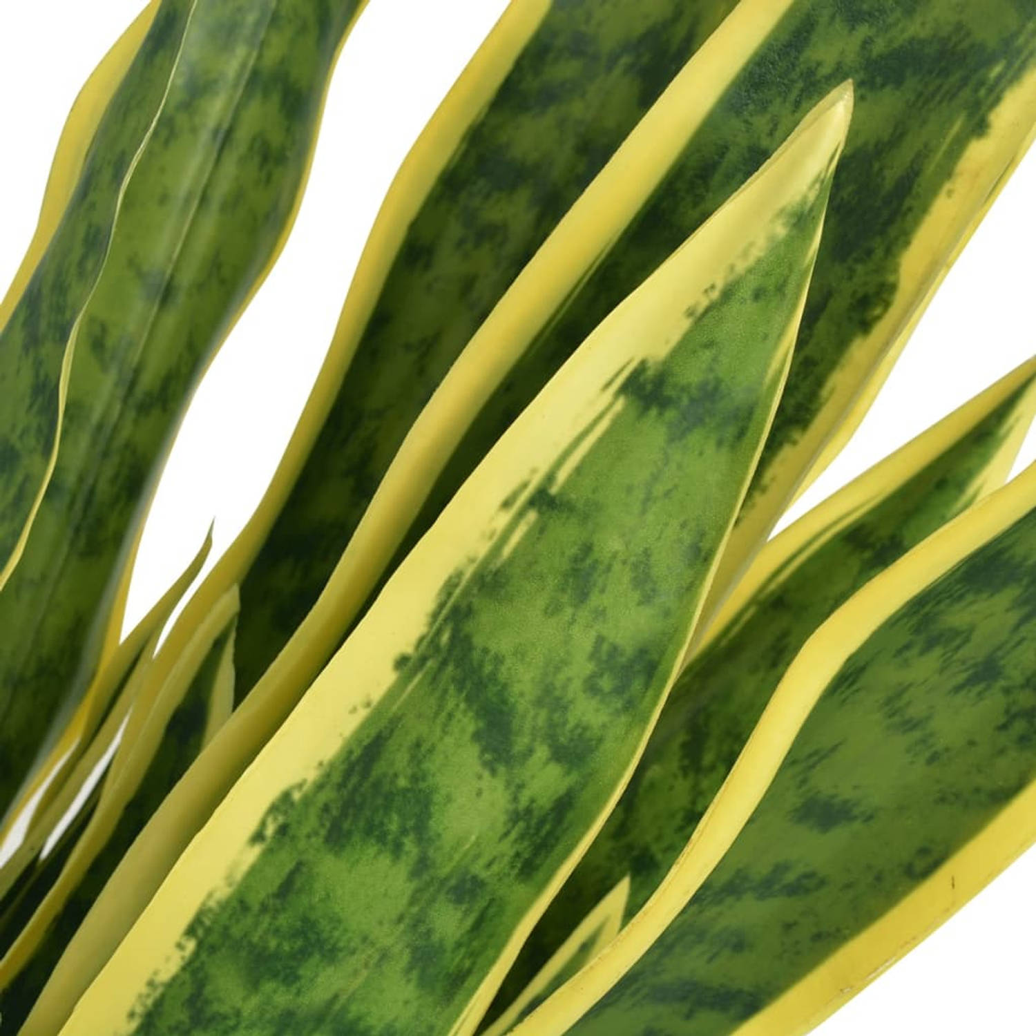 The Living Store Sanseveria Kunstplant - 90 cm - Levensecht - 30 bladeren - Groen