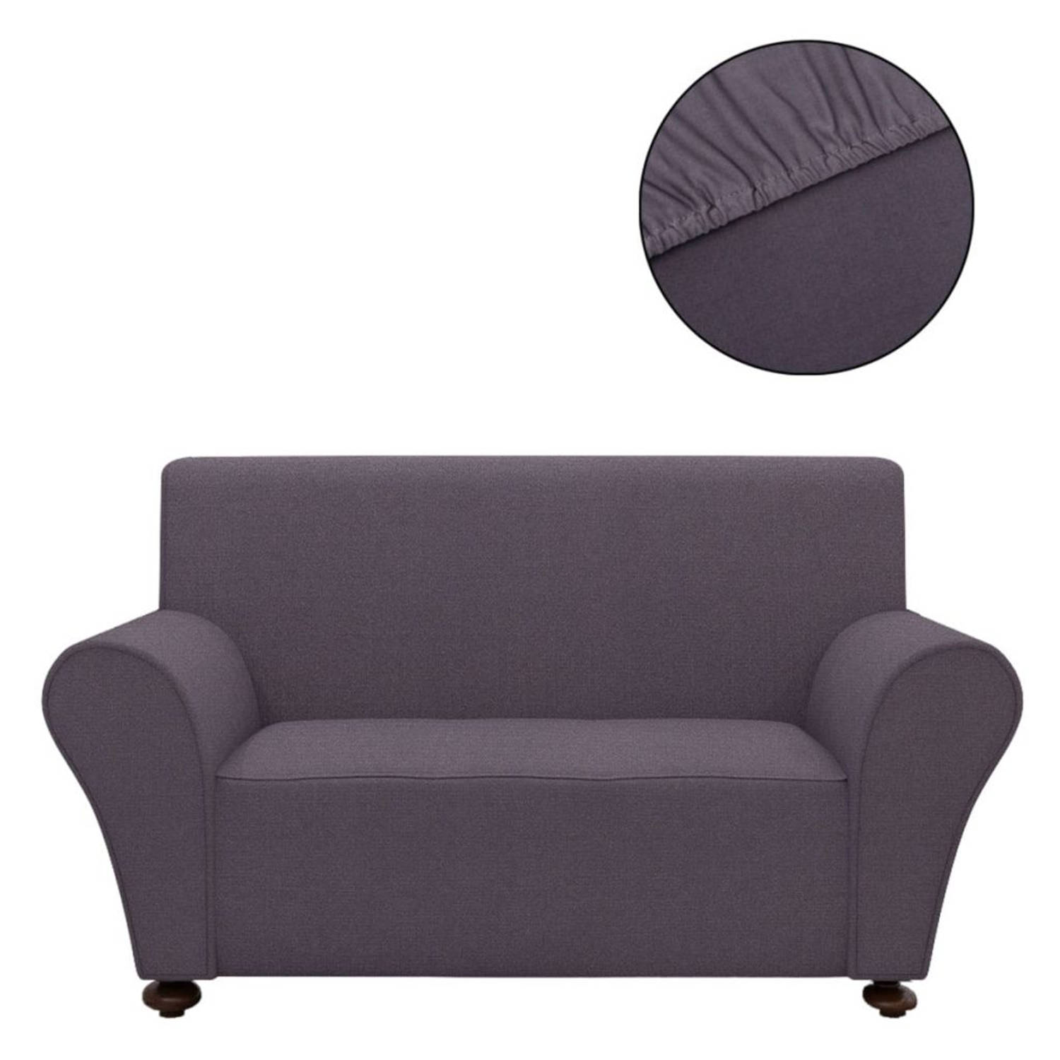 Opgetild lava auteur vidaXL Stretch meubelhoes voor bank antraciet polyester jersey | Blokker