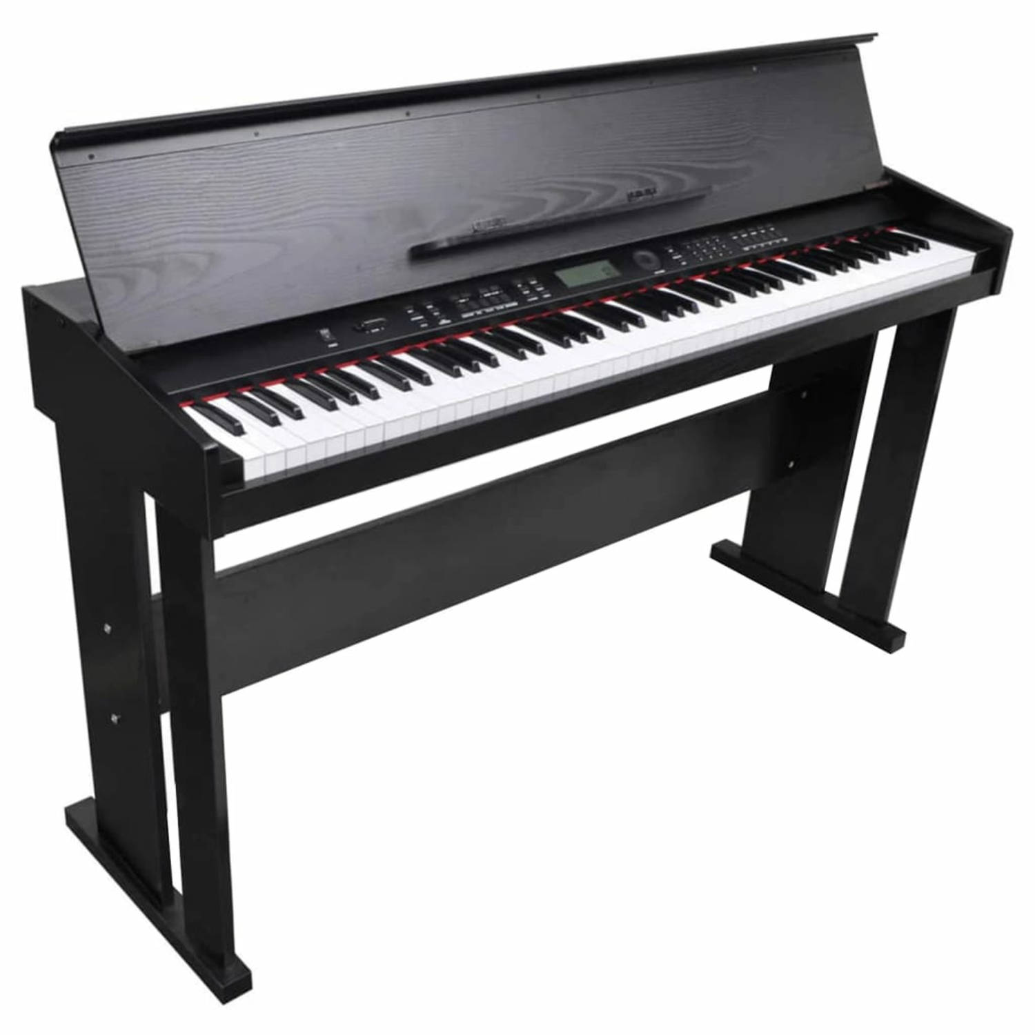 Klassieke elektronische digitale piano met 88 toetsen en bladmuziek houder