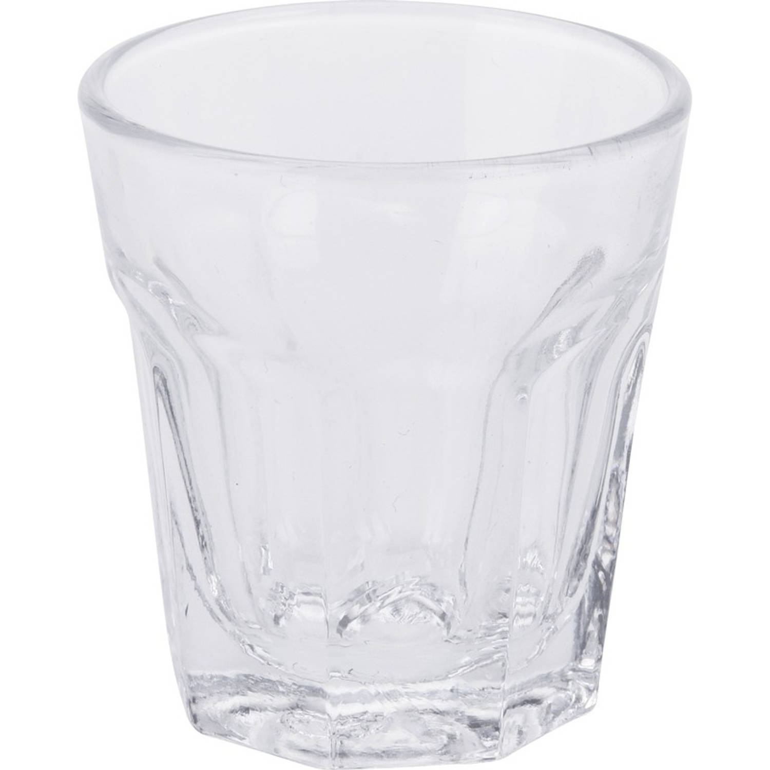 6x shotglazen / borrelglaasjes - 40 ml - glas - rond - shotglas / borrelglas