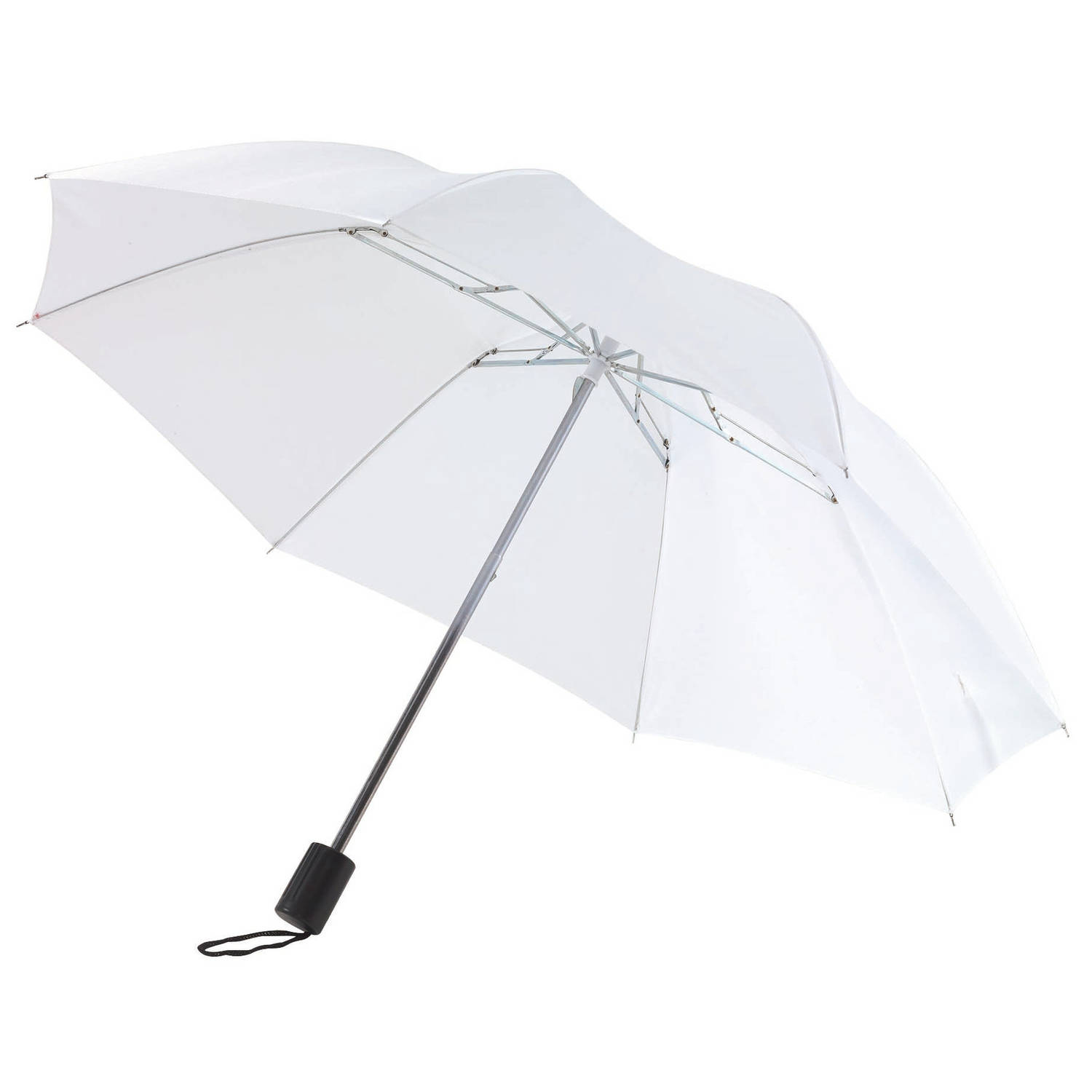 Opvouwbare paraplu wit 85 cm Paraplu's | Blokker