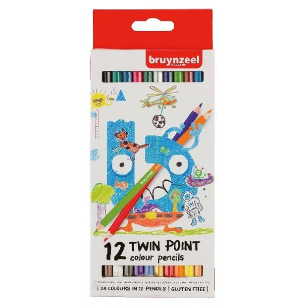 Bruynzeel kleurpotloden Twin Point 12 stuks