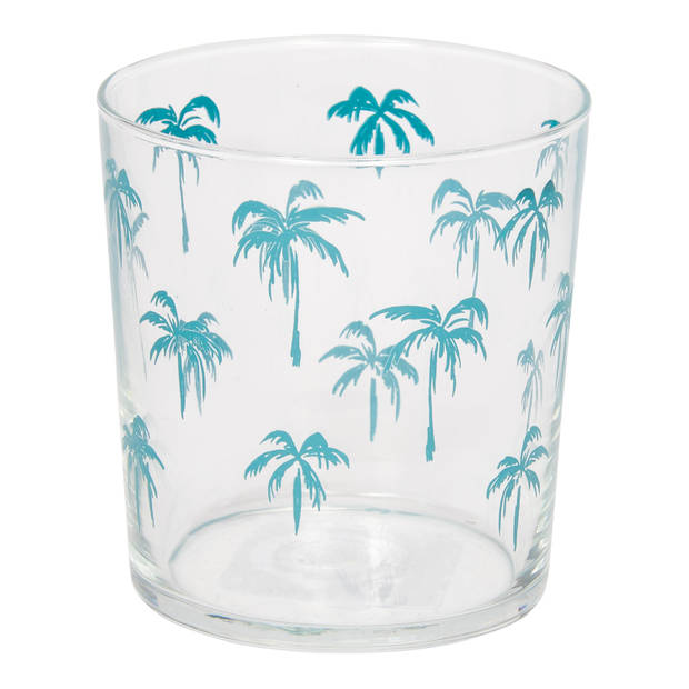 Blokker Drinkglas Palmboom Groen 38 Cl