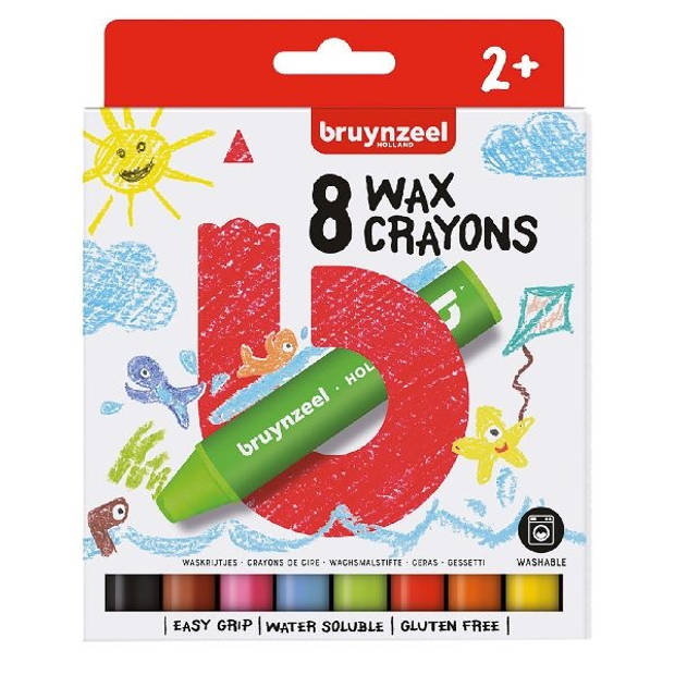 Bruynzeel Bruynzeel 8 wax crayons 60131008