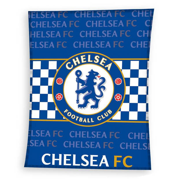 Chelsea FC Fleece Plaid - 100% polyester - 110x140 cm - Blue
