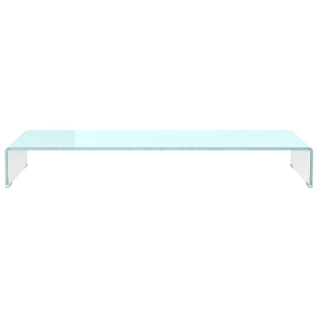 The Living Store TV-Meubel Gehard Glas - 100x30x13 cm - Groen