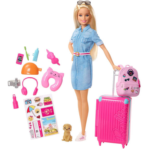 Barbie gaat op reis pop FWV25